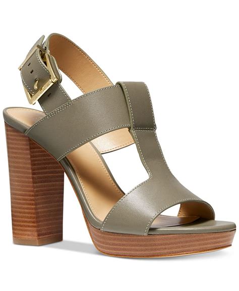 michael kors becker t strap sandals|Michael Kors strap detail shoes.